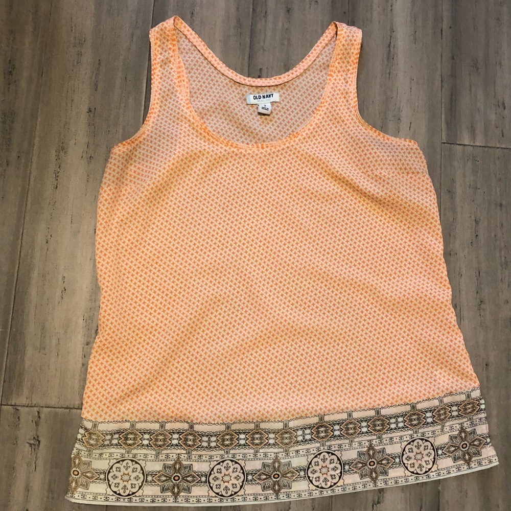 5 for $15. 💙 Orange/white Old Navy tank top